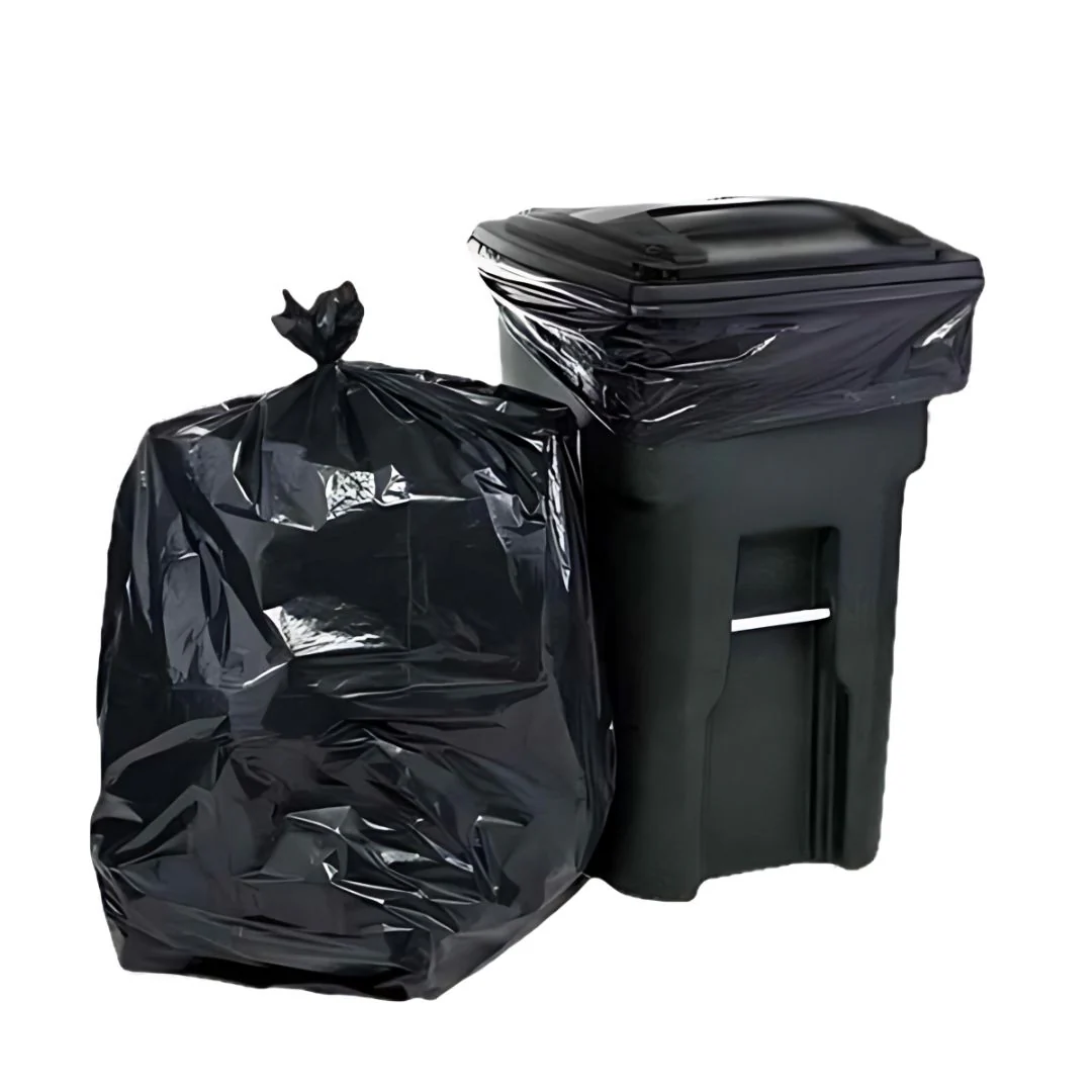 30x38 garbage bags black 150 units/case
